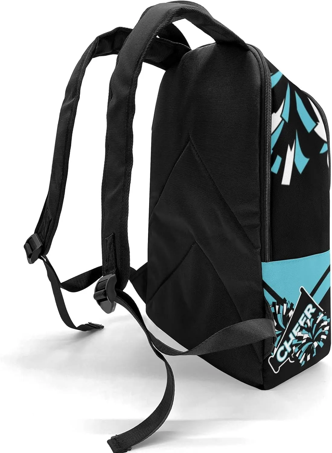 Cheerleader Blue 2 Personalized Backpack for Teen Boys Girls,Custom Travel Backpack Bookbag Casual Bag Name Gift