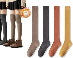 CHUNFO Thigh KneeHigh Thermal Women Warm Long Winter Sock Boot MidCalf Stocking