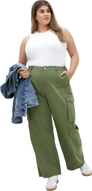 City Chic Womens Plus Size Pant Mia Cargo