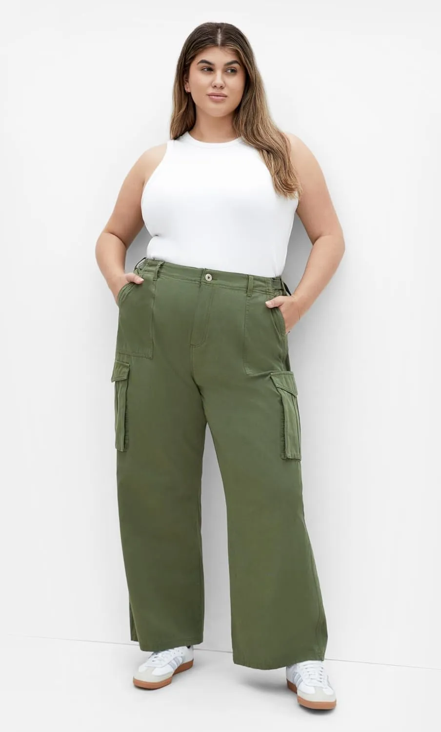 City Chic Womens Plus Size Pant Mia Cargo
