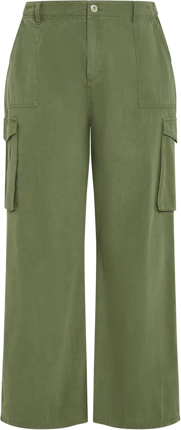 City Chic Womens Plus Size Pant Mia Cargo