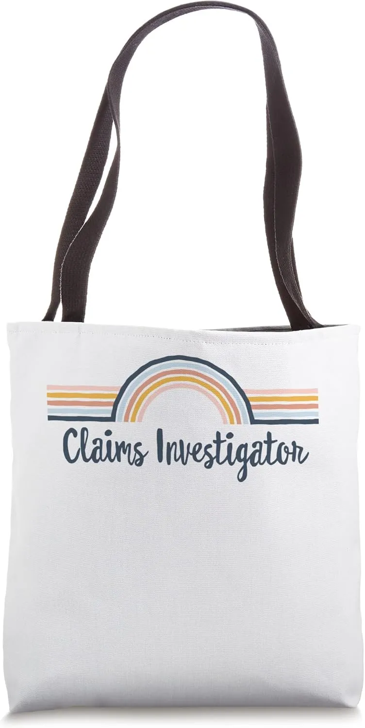 Claims Investigator boho Rainbow, Claims Investigator Tote Bag