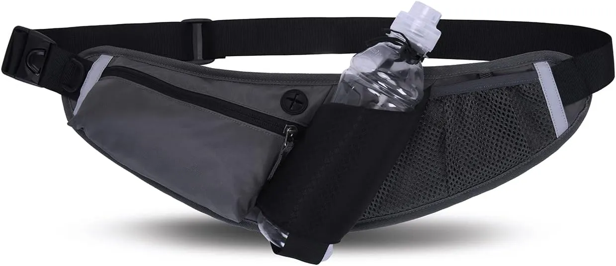 Clakllie Waterproof Running Pack Waist Bag Packs with Adjustable Strap for Workout Travel Sports Outdoor Hip Bum Bags