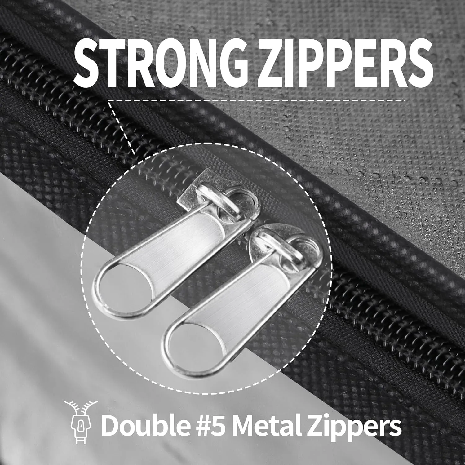 Clothes Storage Bags, Closet Organizers and Storage Containers for Clothes, Bedding & Blankets, Foldable Bedroom Organization Solution with Window, Handles & Zippers - 4 Pack, Black
