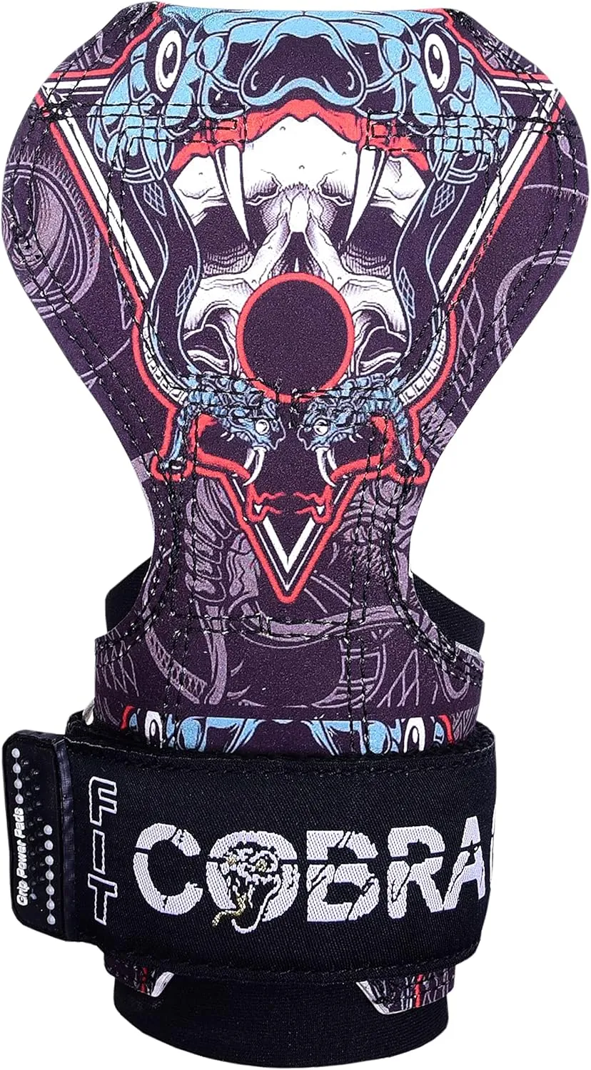Cobra Grips PRO Weight Lifting Gloves Heavy Duty Straps Alternative Power Lifting Hooks for Deadlifts Adjustable Neoprene Padded Wrist Support Bodybuilding