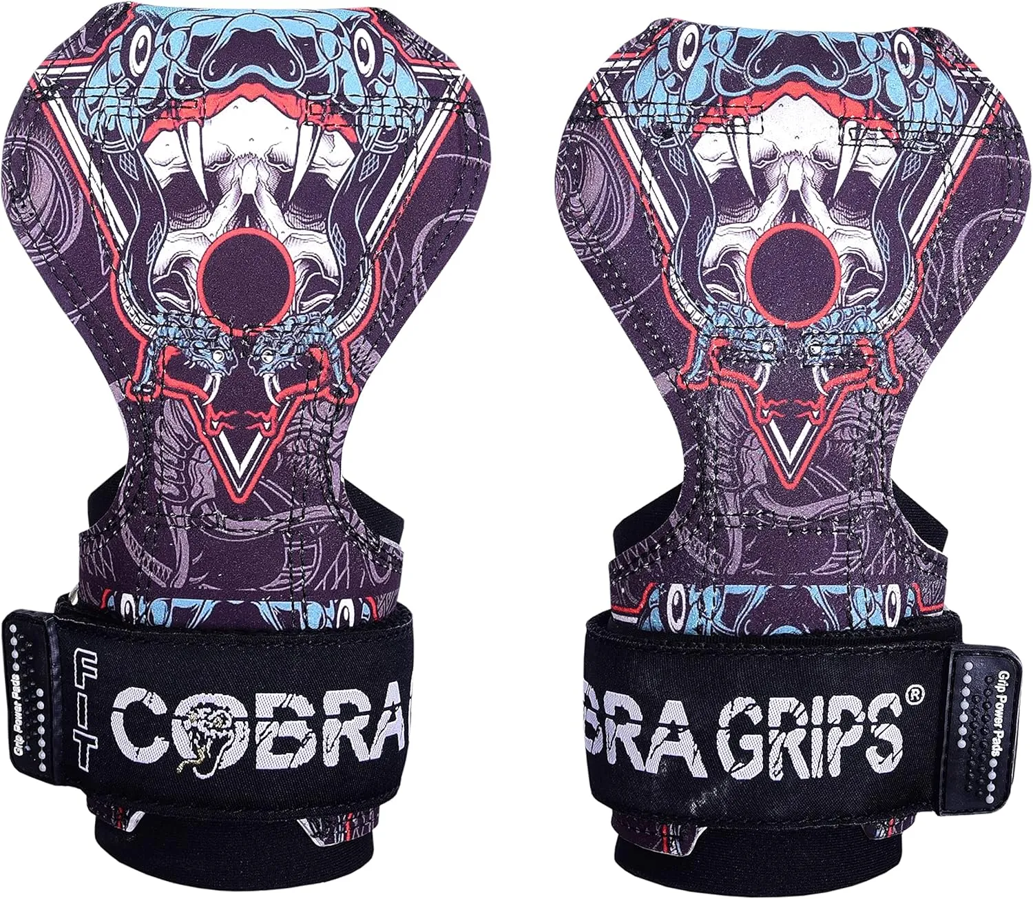 Cobra Grips PRO Weight Lifting Gloves Heavy Duty Straps Alternative Power Lifting Hooks for Deadlifts Adjustable Neoprene Padded Wrist Support Bodybuilding