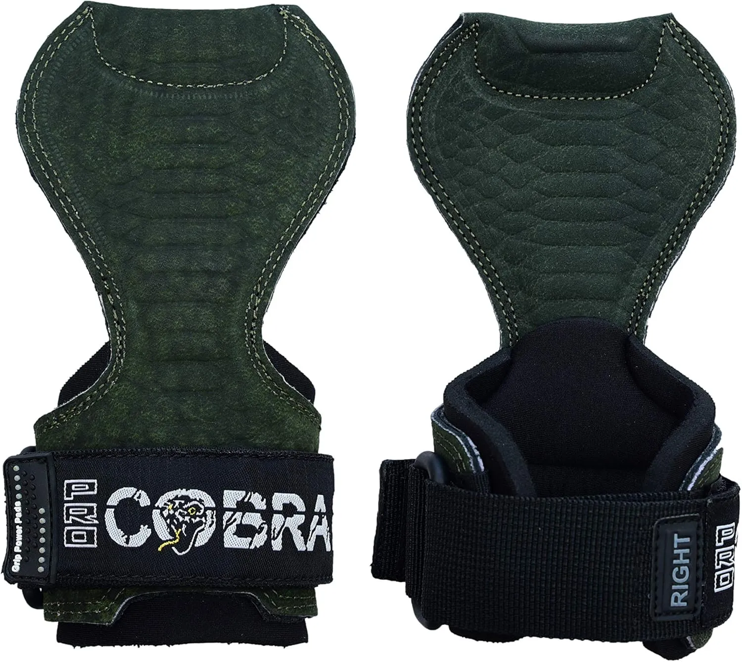 Cobra Grips PRO Weight Lifting Gloves Heavy Duty Straps Alternative Power Lifting Hooks for Deadlifts Adjustable Neoprene Padded Wrist Support Bodybuilding