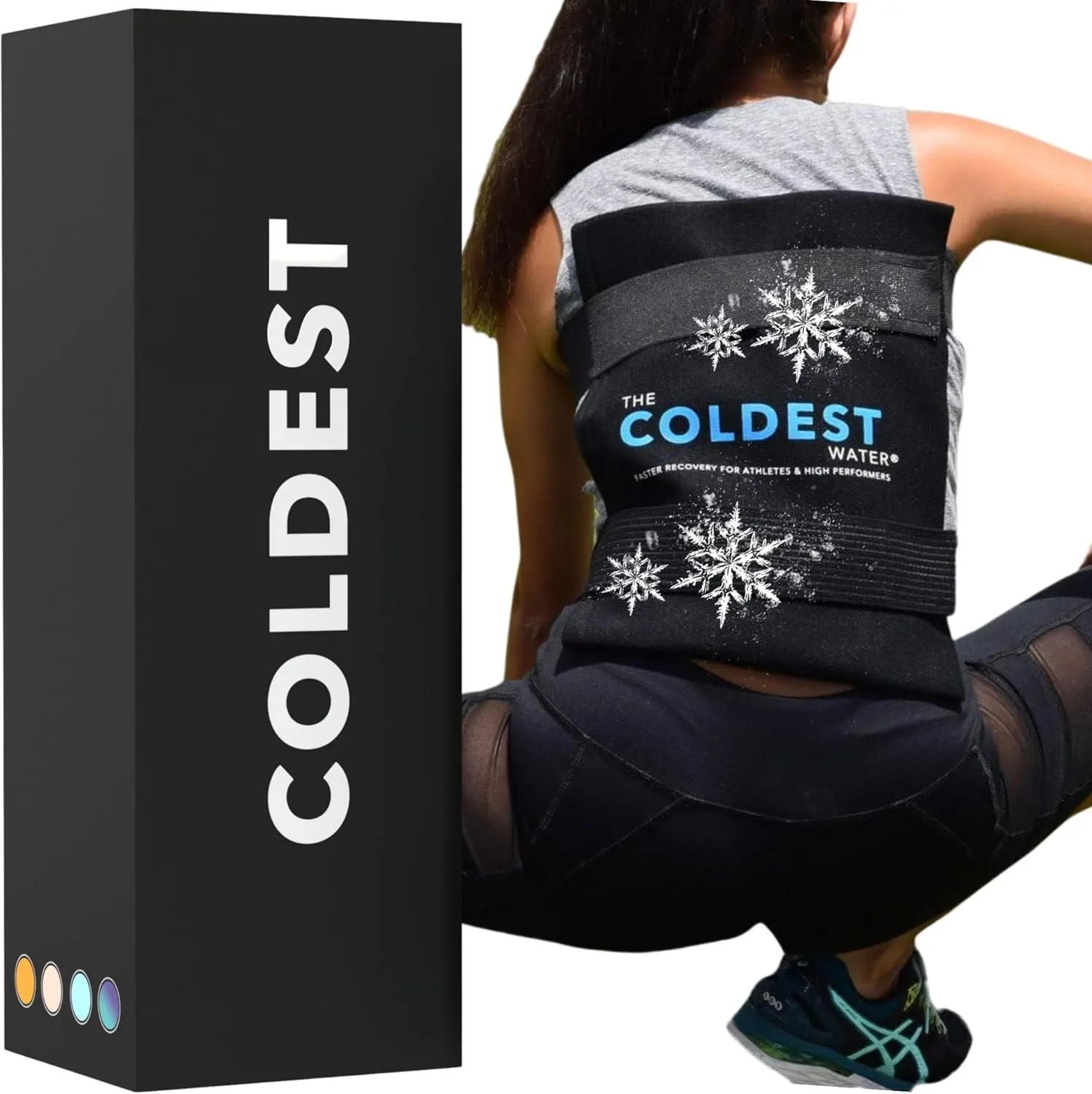 Coldest Multi-Purpose Ice Pack for Back Pain Relief - All Body Use for Lower Back Pain, Swelling, Bruises, Surgery, Cramps - Hot & Cold Therapy - Reusable & Adjustable Gel Pack