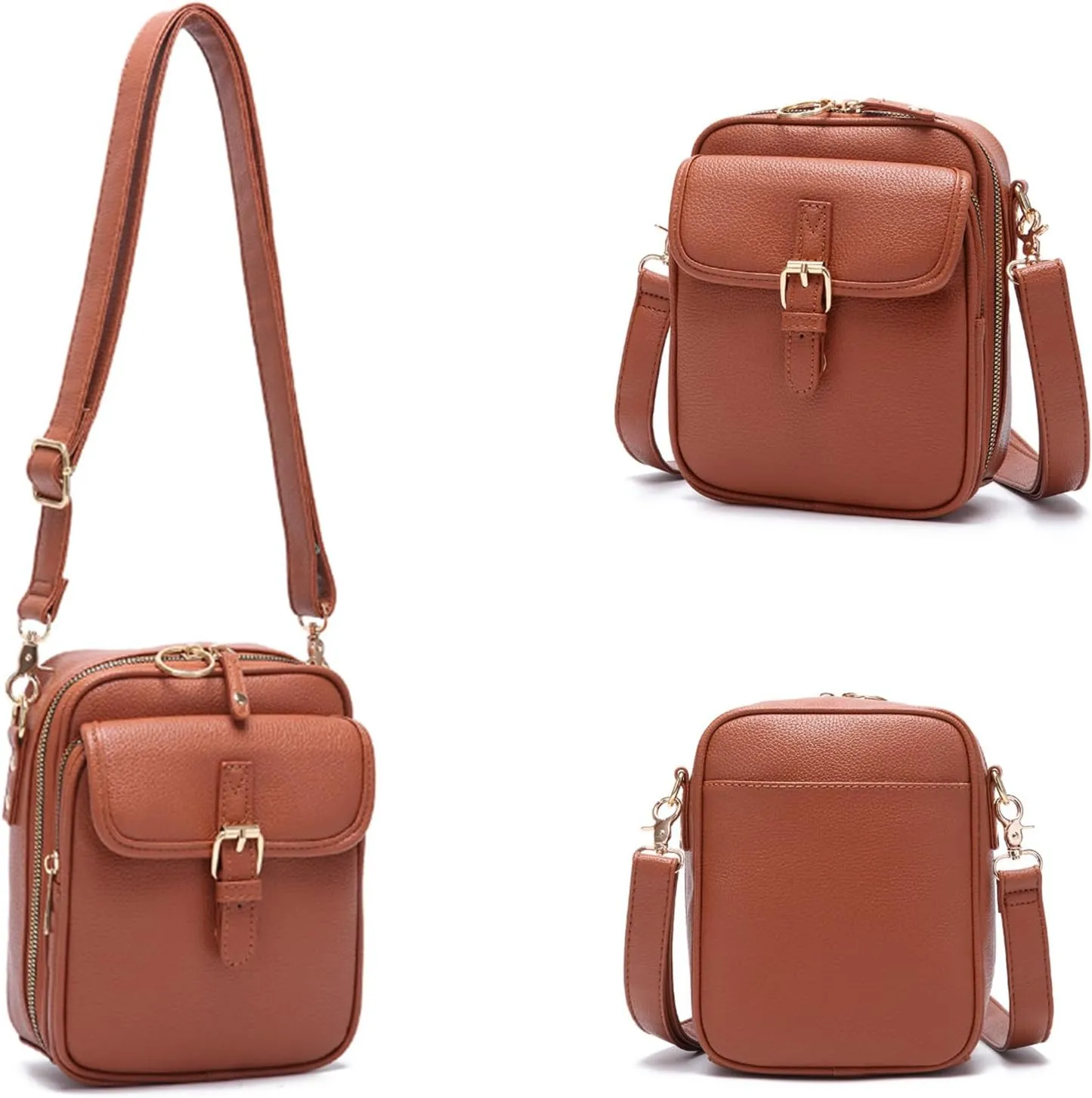 Collaboraten1 Crossbody Leather Bag, Urvashi Crossbody Bag, Tojoyride Crossbody Bags for Women, Adjustable Strap,