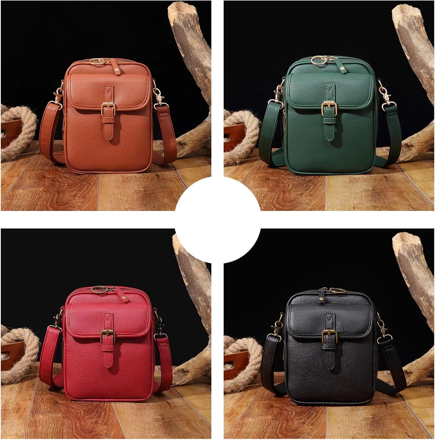 Collaboraten1 Crossbody Leather Bag, Urvashi Crossbody Bag, Tojoyride Crossbody Bags for Women, Adjustable Strap,