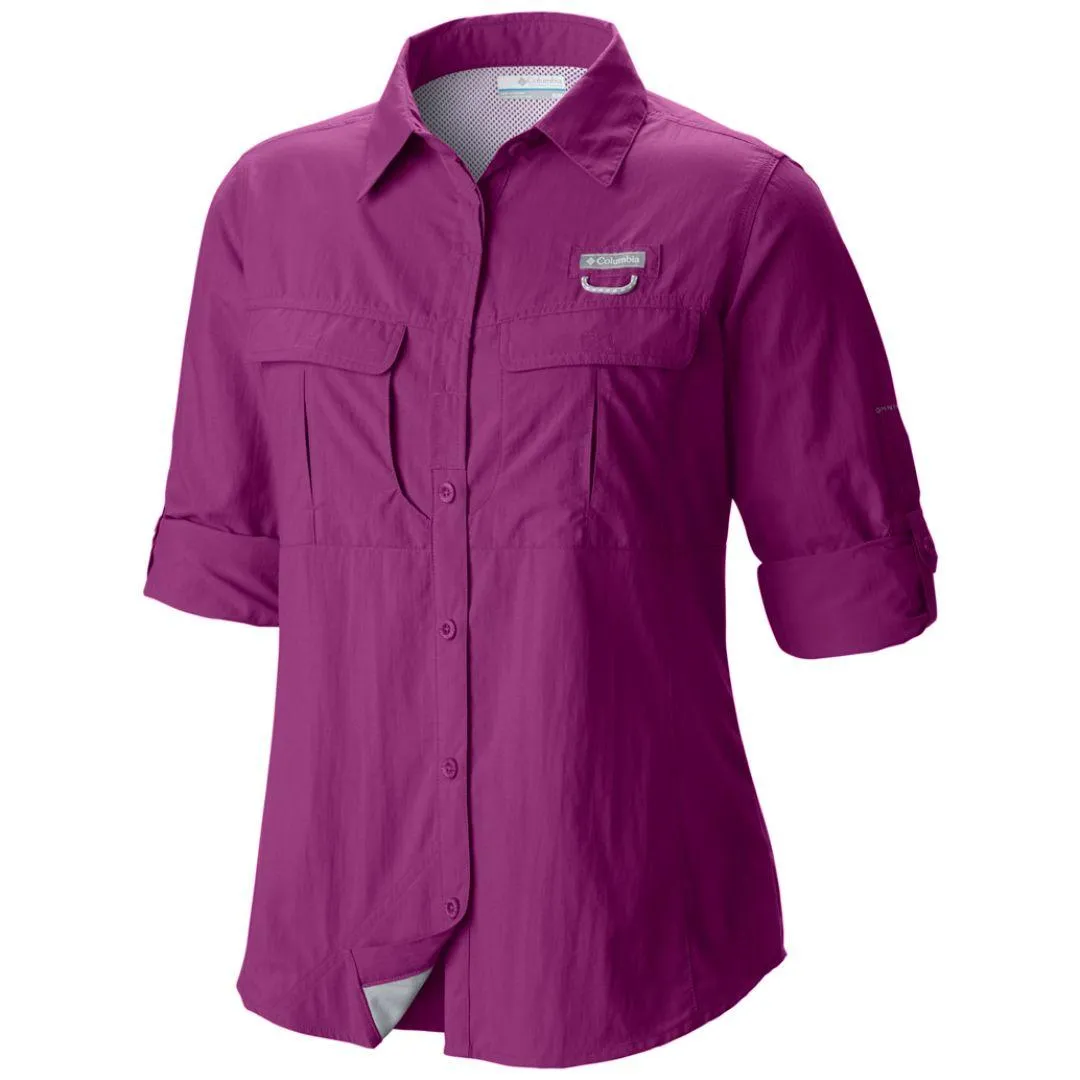 Columbia Women Purple Cascades Explorer Long Sleeve Shirt