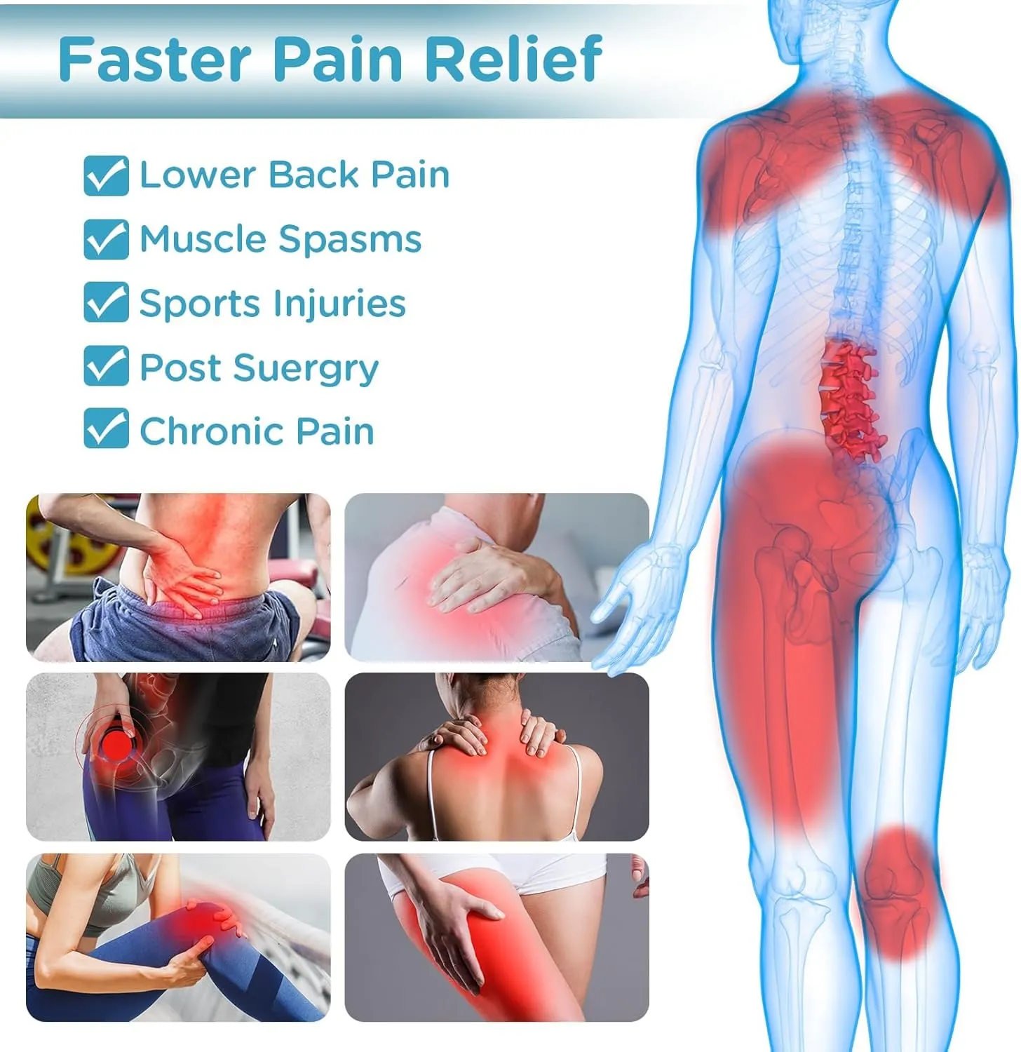 Comfytemp Large Ice Packs for Injuries Reusable Gel Ice Bag for Back Pain Relief, FSA HSA Eligible, Cold Pack Wrap for Lower Back, Shoulder, Knee, Hip, Cold Compression for Surgery, Swelling, Bruises