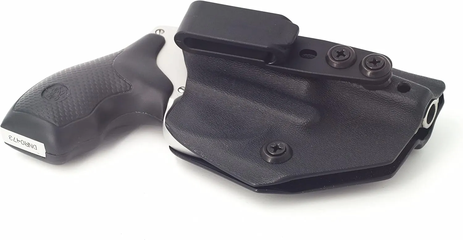 Compatable with J Frame 5 Shot 642/442 38 Special .38 Ambidextrous IWB Kydex Holster Inside Waistband Carry Holster Made in USA by Fast Draw USA