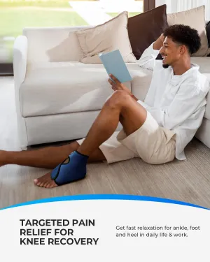 CooCoCo Heel Ice Pack Wrap for Plantar Fasciitis Relief, Ankle Ice Pack Wrap for Swelling, Reusable Gel Cold Pack for Foot Pain Relief, Achilles Tendonitis, Ankle Sprain, Heel Pain, Foot Surgery
