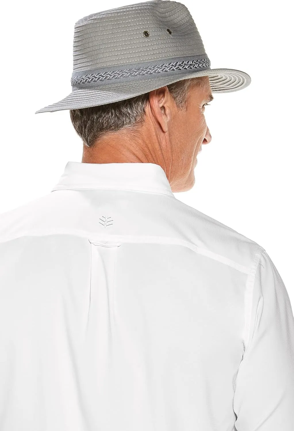 Coolibar UPF 50  Men's Holden Packable Travel Fedora - Sun Protective
