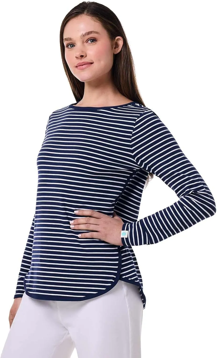 Coolibar UPF 50  Women's Heyday Side Split Shirt - Sun Protective