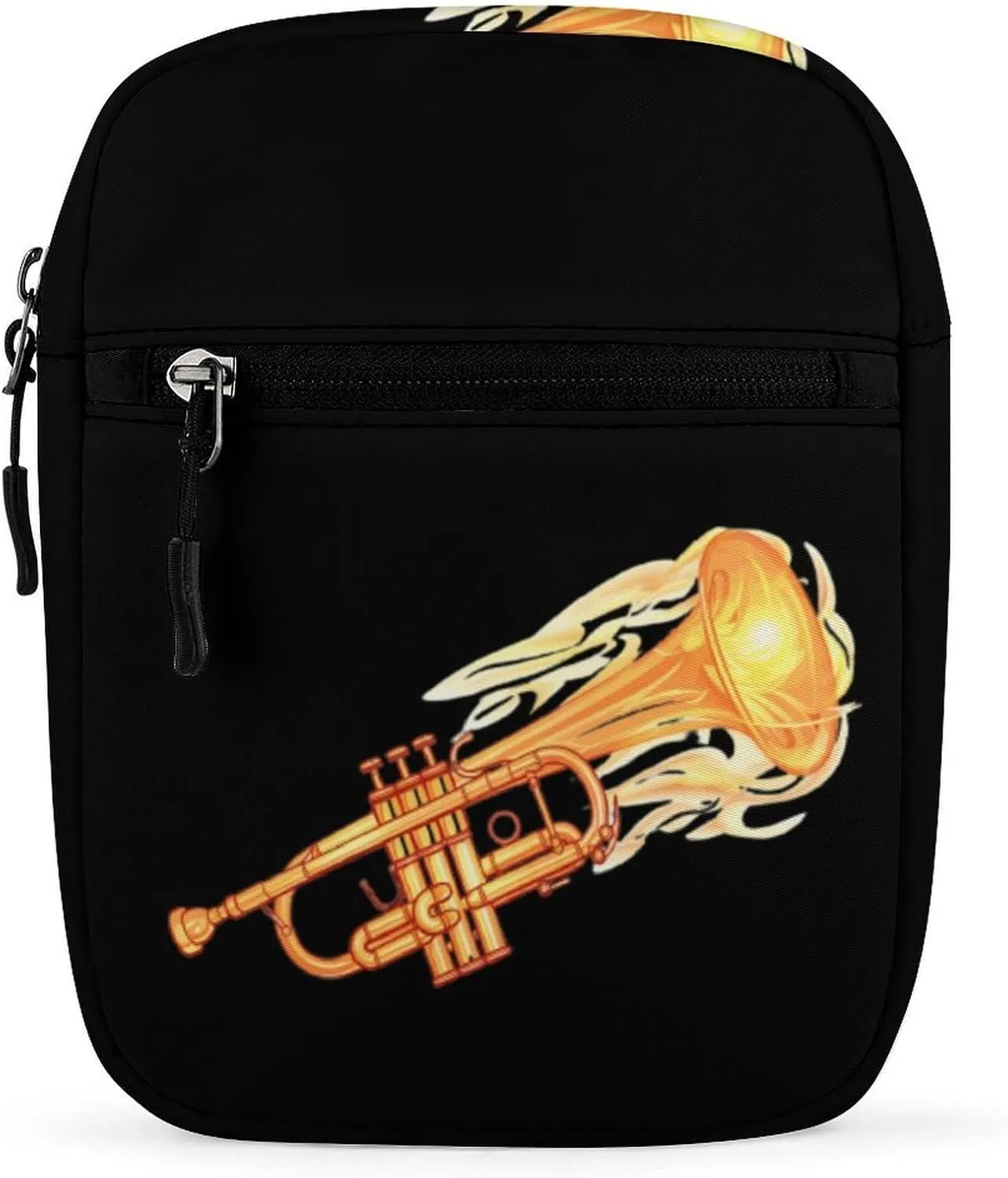 Cornet Trumpet Small Crossbody Purse Cute Travel Shoulder Bag with Adjustable Strap for Men Women