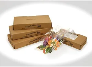 Corsage Bag. 4'' X 2.75'' X 9'' - Gusset Sides - Clear - 100 Pk. Food Safe-meets Fda Requirements for Direct Food Contact.