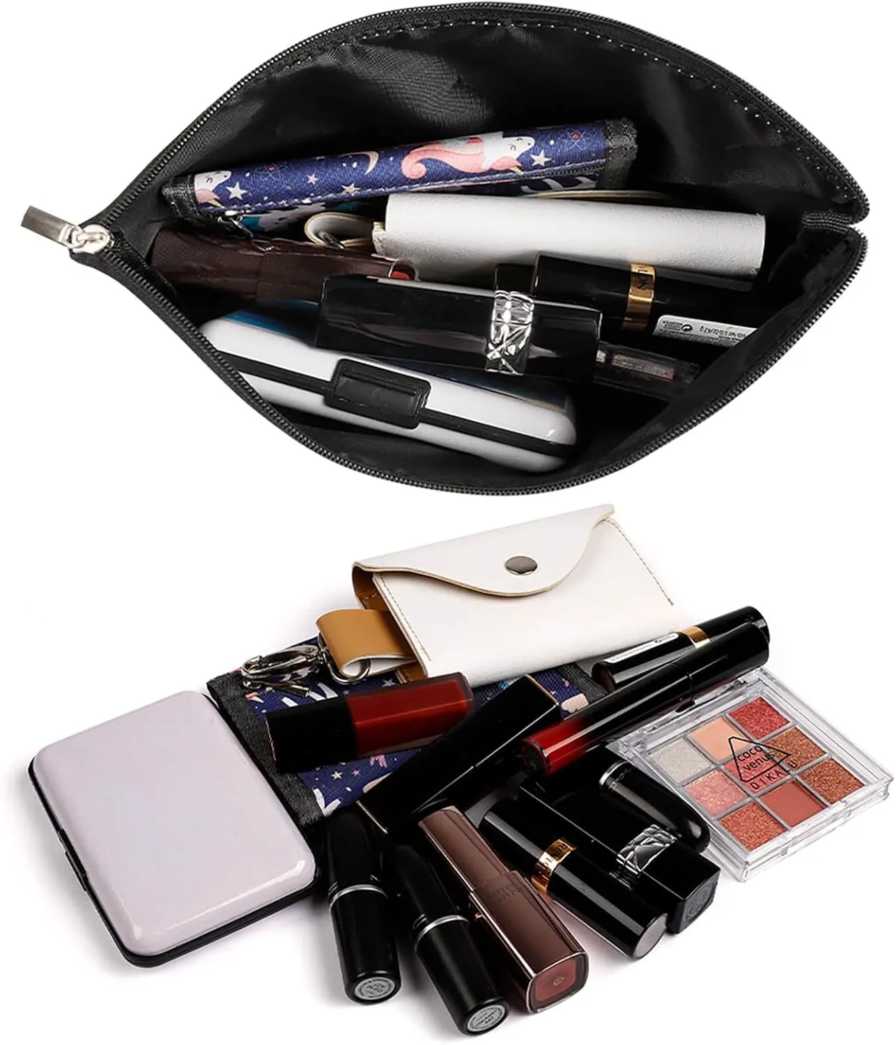 Cosmetic Bag Makeup Bags for Women Portable Makeup Bag Bohemian Psychedelic Peacock Mandala Makeup Case Travel Toiletry Bag for Travel Accessories