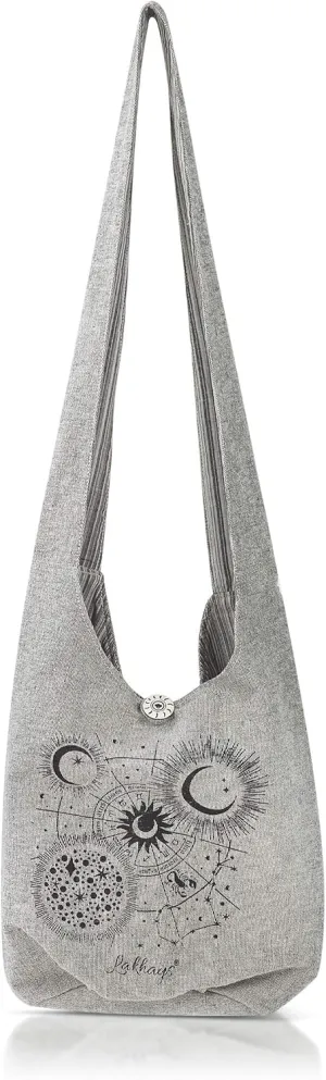 Cotton Sling Crossbody Shoulder Bag Purse Hippie Hobo Bohemian Festival Bag