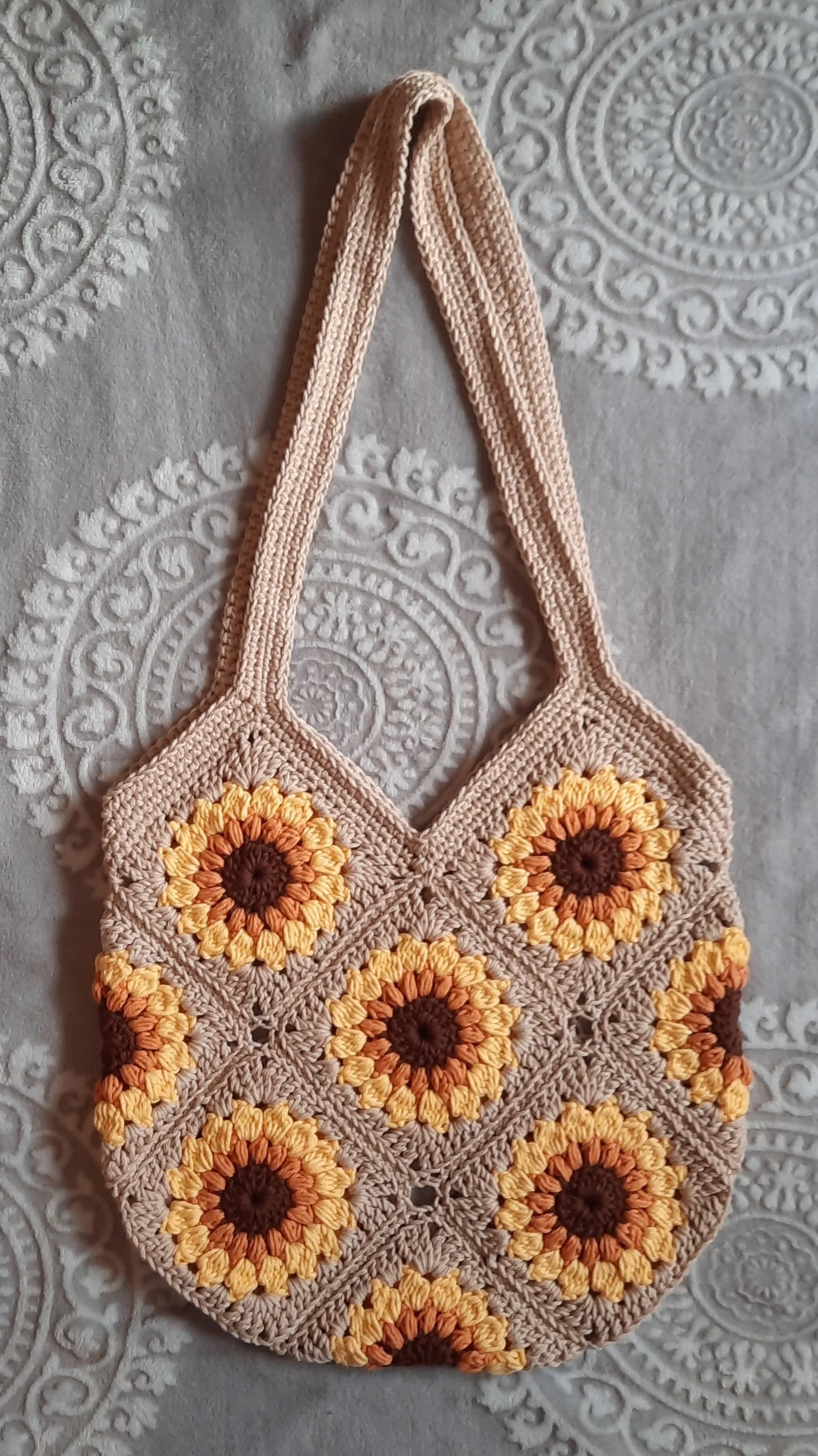 Crochet bag - Sunburst COTTON