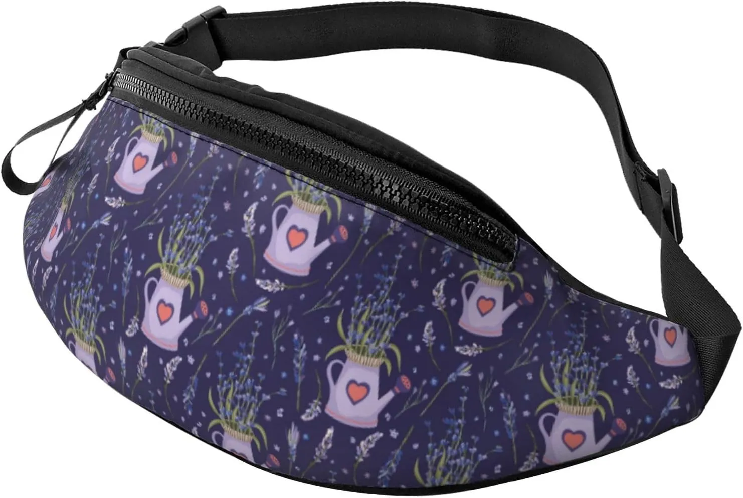 Crossbody Bags For Women Men - Lavender Flowers Love Kettle Fanny Packs For Women Cross Body, Cross Body Bag Mens