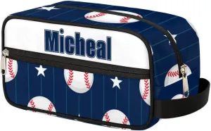 Custom Baseball(4) Makeup Bag Travel Toiletry Bag for Women, Kids Toiletry Bag Cosmetic Waterproof Small Easy-carry