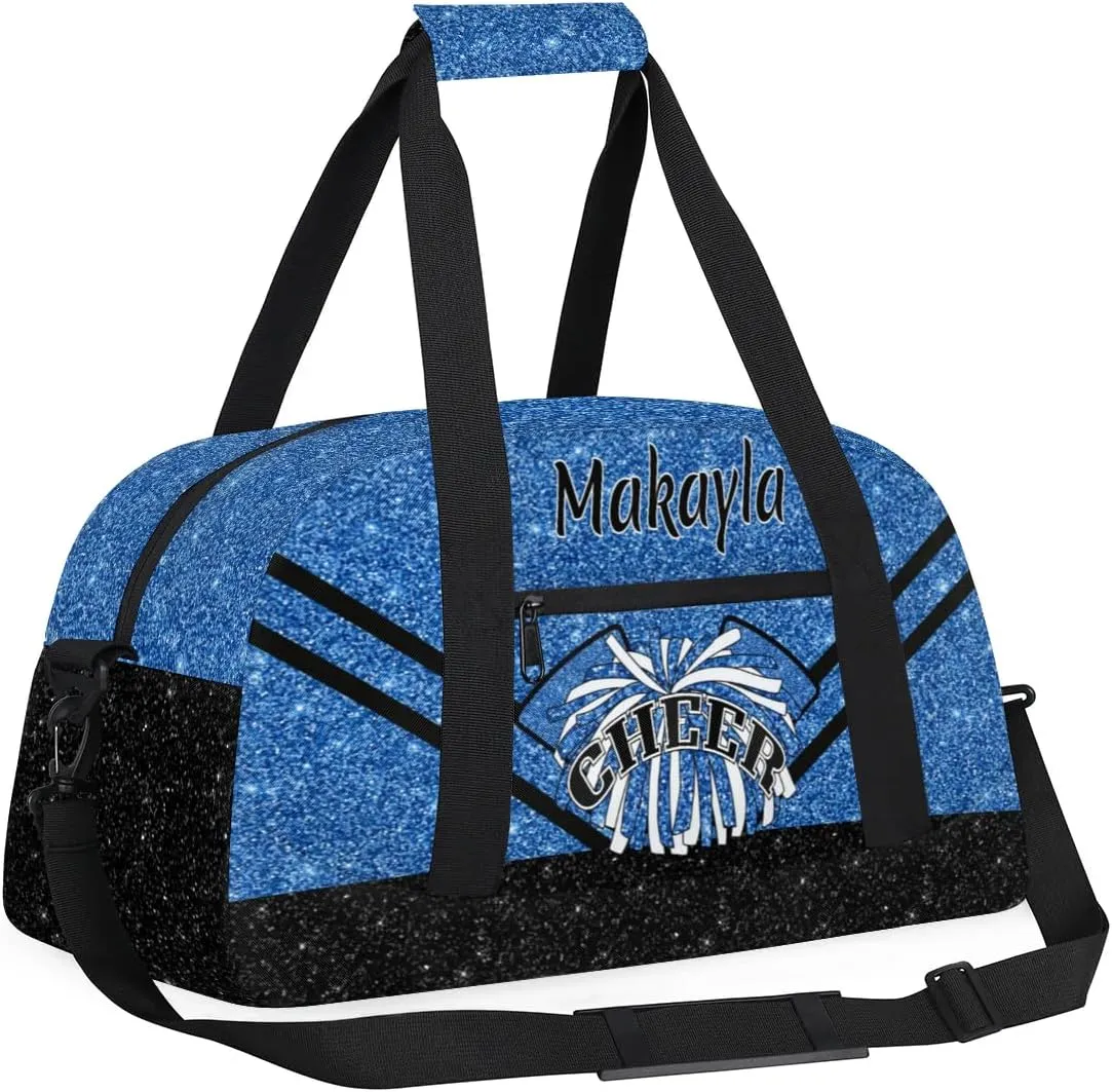 Custom Cheer Duffle Bags with Name and Team Name Personalized Cheerleader Bag Dance Bag for Girls Weekend Travel Bag