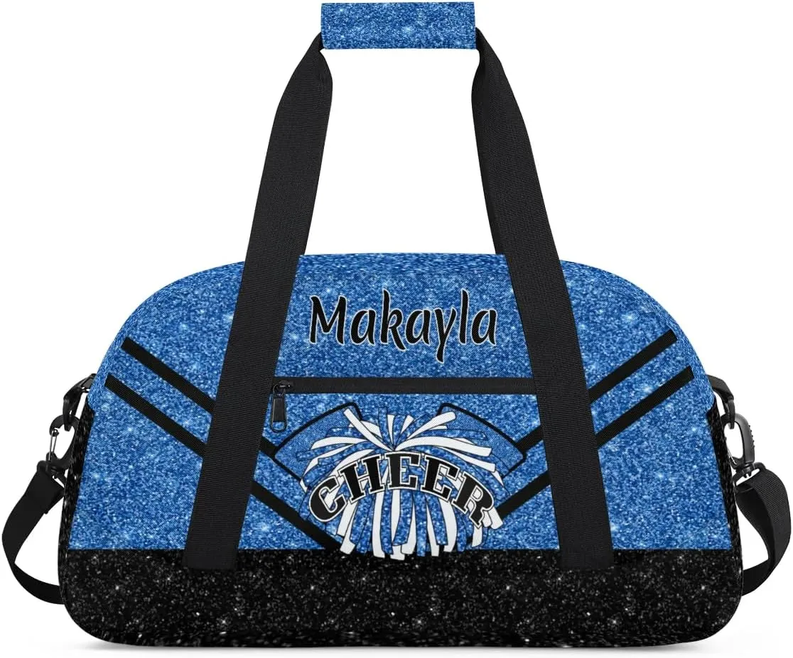 Custom Cheer Duffle Bags with Name and Team Name Personalized Cheerleader Bag Dance Bag for Girls Weekend Travel Bag