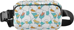 Customized Cartoon Duck Cute Fanny Packs Women Waterproof Belt Bags Hip Pack Hiking Travel Waist Bag
