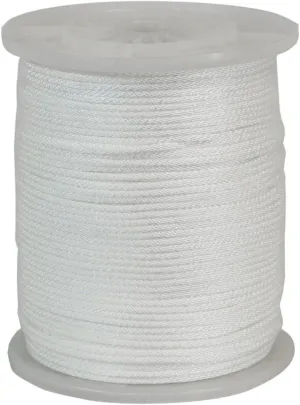 CWC 105050 1000-Feet Solid Braid Nylon Cord Rope, 3/16 Inch
