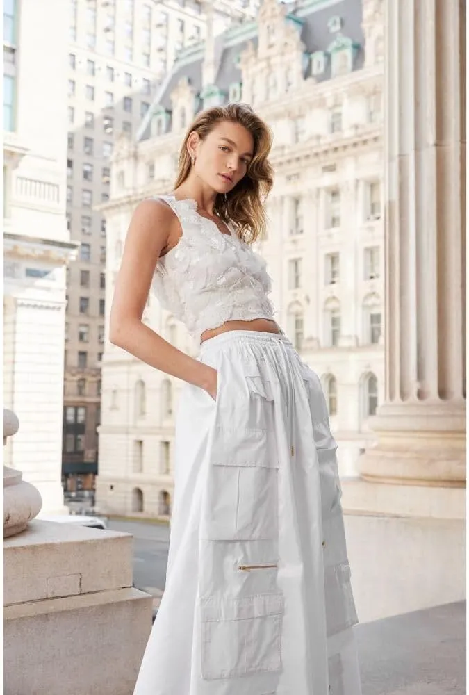 Cynthia Rowley Taffeta Cargo Skirt