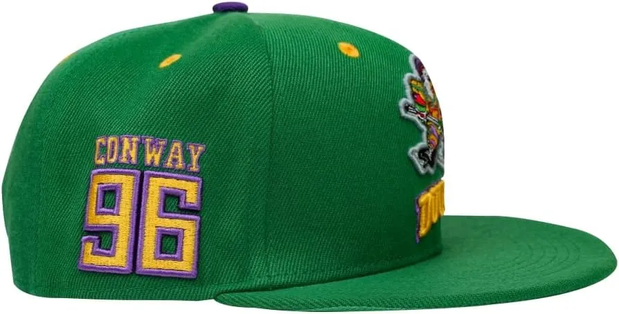 D-5 Mighty Ducks Adjustable Snapback Hat for Men Women #96 Conway #99 Banks Unisex Hip Hop Baseball Cap