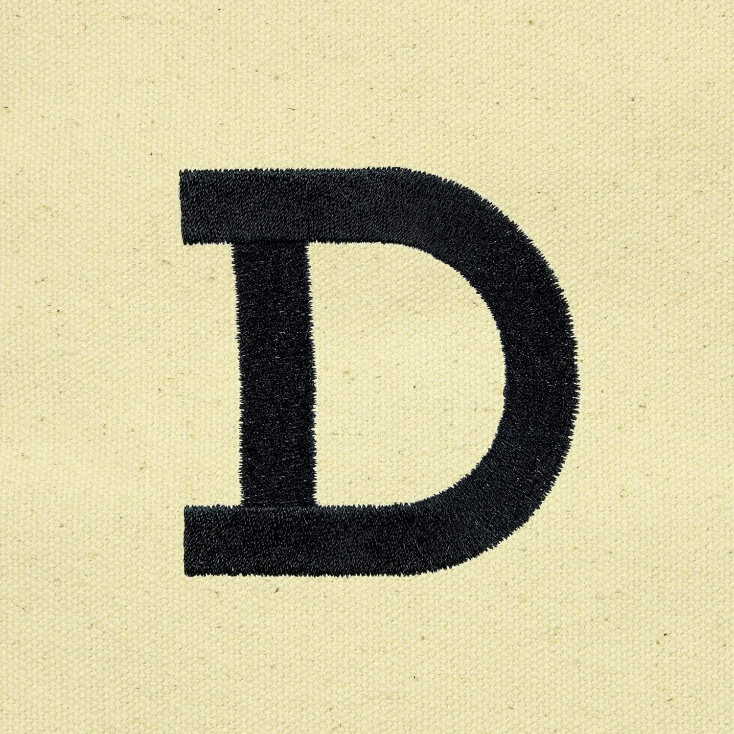 DALIX Initial Tote Bag Personalized Monogram Black Star Zippered Top Letter - D