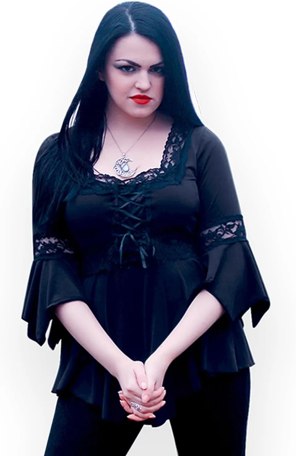 Dare to Wear Renaissance Corset Top: Victorian Gothic Boho Women's Peasant Festival Fair Cosplay Lace Blouse