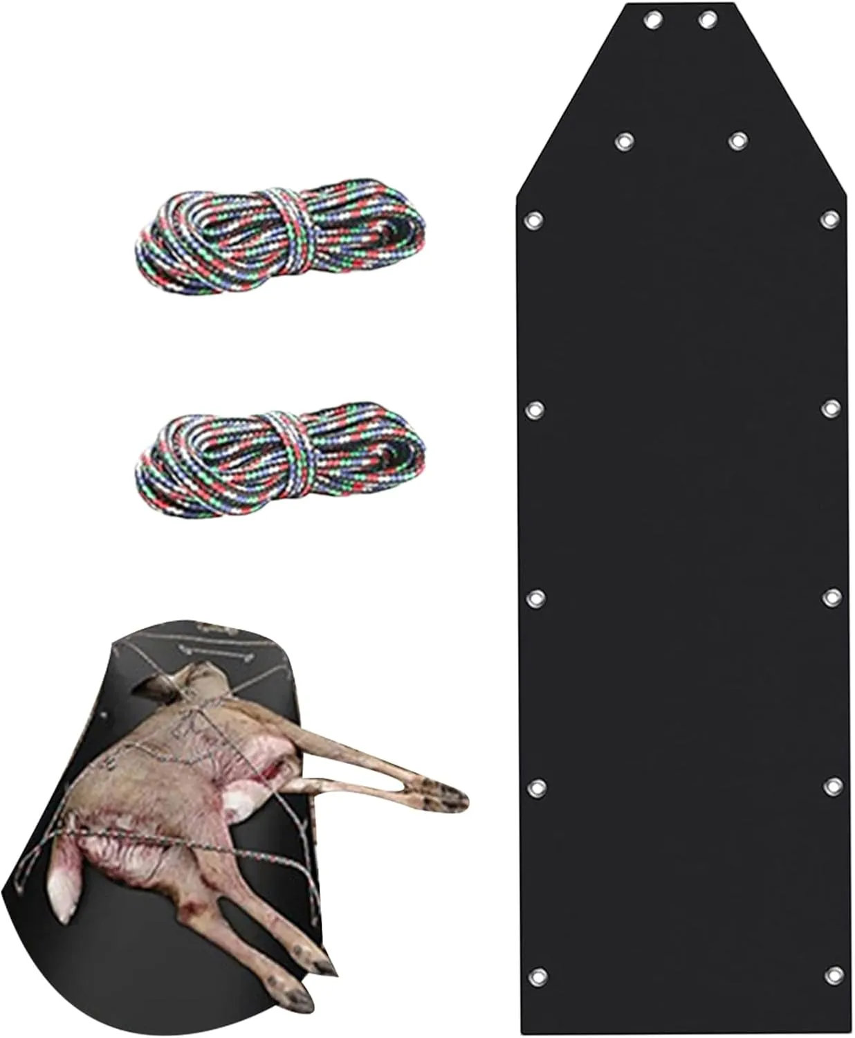 Deer Drag Sled - Heavy Duty Utility Game Hauler for Hunting and Ice Fishing, Portable Gear Towing Sled | Multi-Use Snow Equipment Carrier for Firewood, Tackle, Trail Recovery, Winter Travel Needs