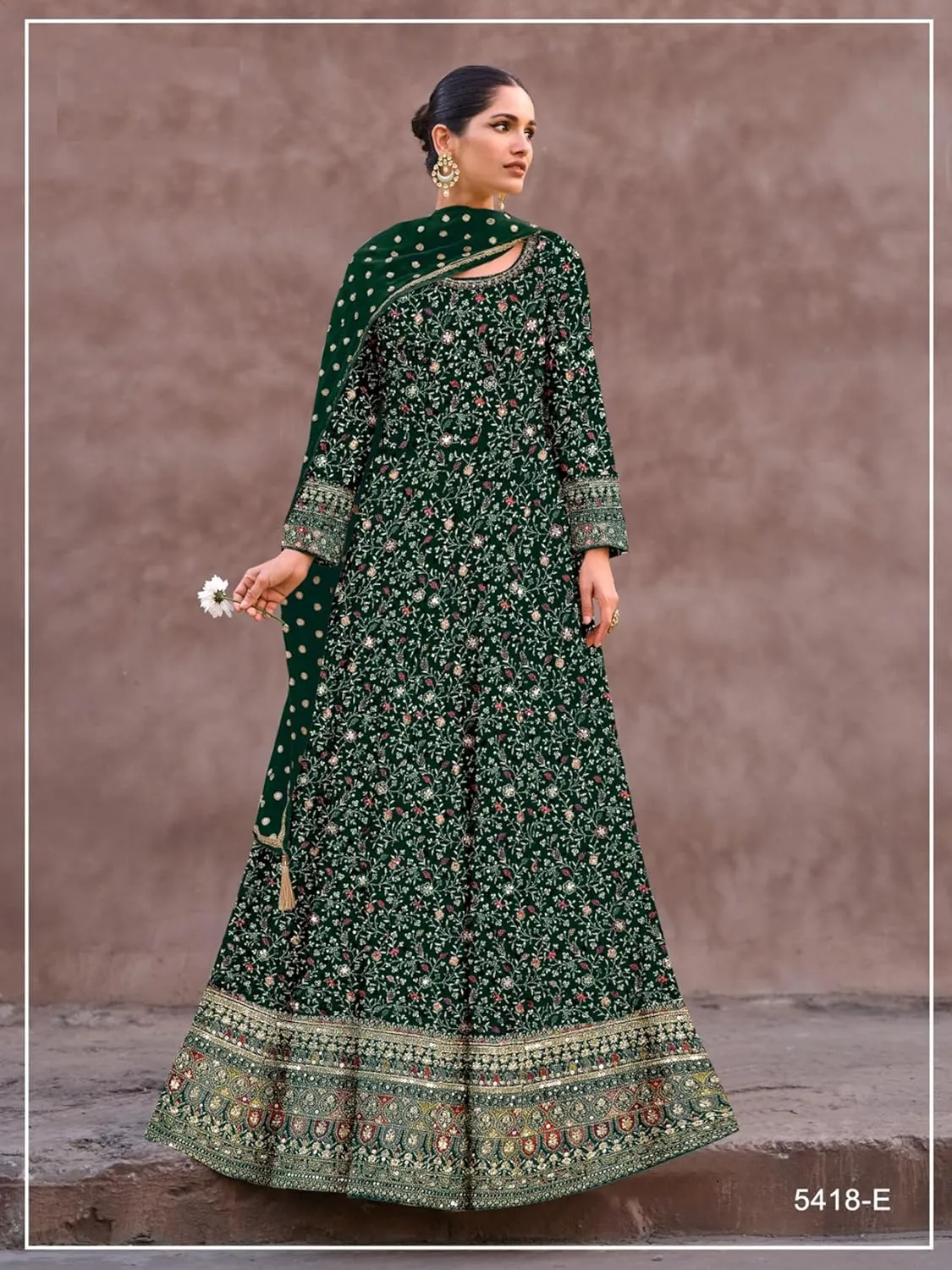 Delisa Fashion New Eid festival salwar kameez ready to wear suit indian pakistani style party embroidered for women-5418