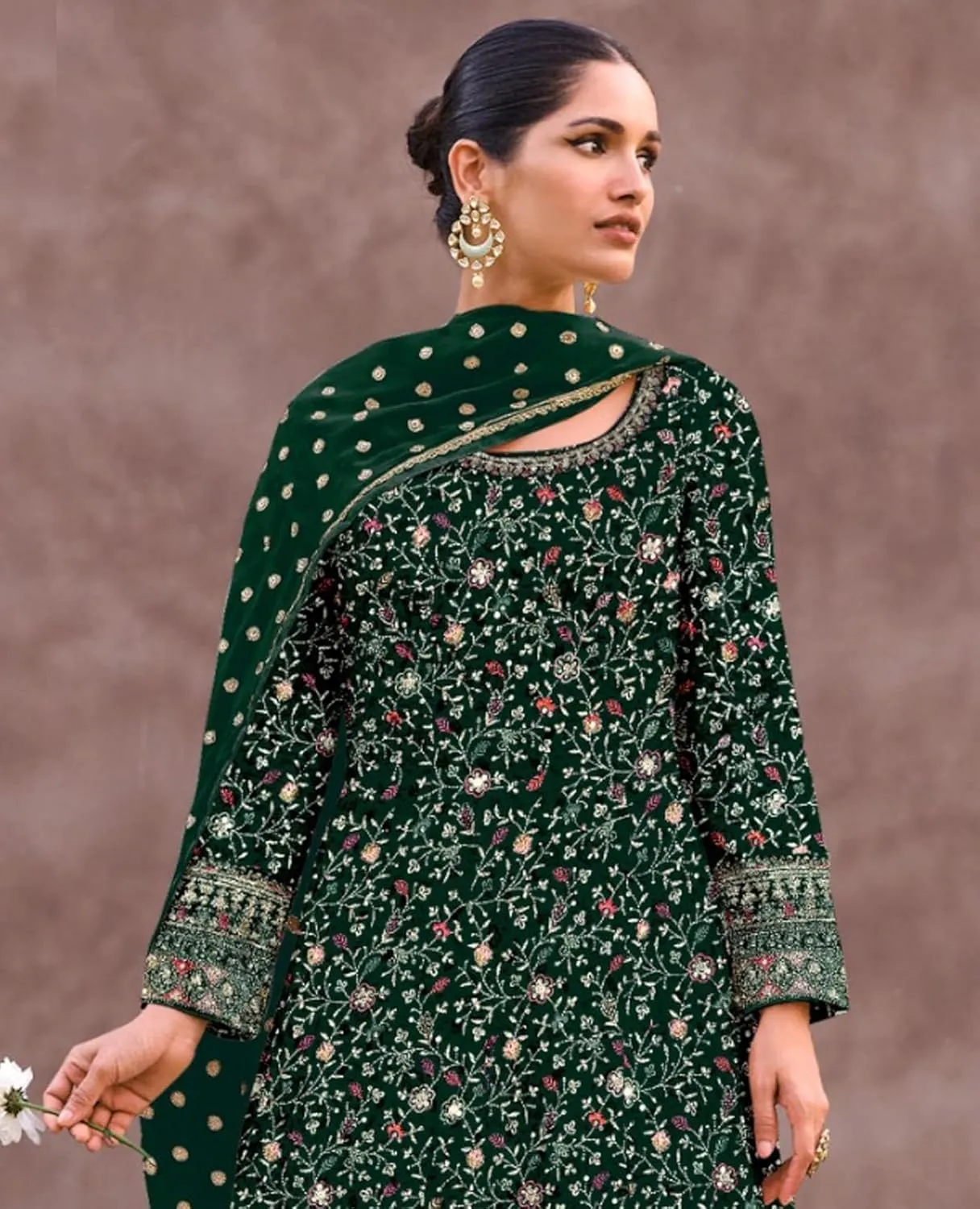 Delisa Fashion New Eid festival salwar kameez ready to wear suit indian pakistani style party embroidered for women-5418