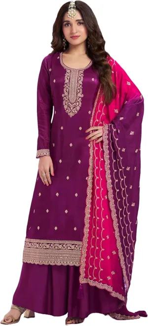 Delisa Indian Pakistani Women's traditional ready to wear salwar kameez embroidered Eid festival wedding ethnic suit -69451