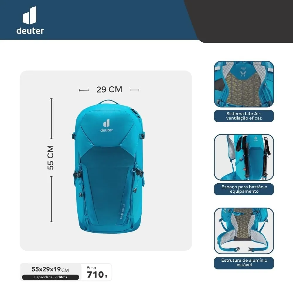 Deuter Speed Lite 25, Azure-Reef, 25L
