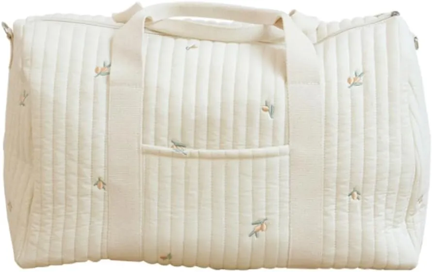 Diaper Bag Embroidered Nappy Organizer Cute Cartoon Messenger Bag Mom Bag Storage Bag Luggage Tote Bag for Travel