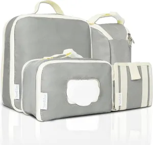 Diaper Bag Organizer - Diaper Bag Organizing Pouches | Baby Diapers Bag Organizer Pouches for Storage & Travel | Packing Cubes for Diaper Bags | Diaper Bag Organizers for Baby Essentials