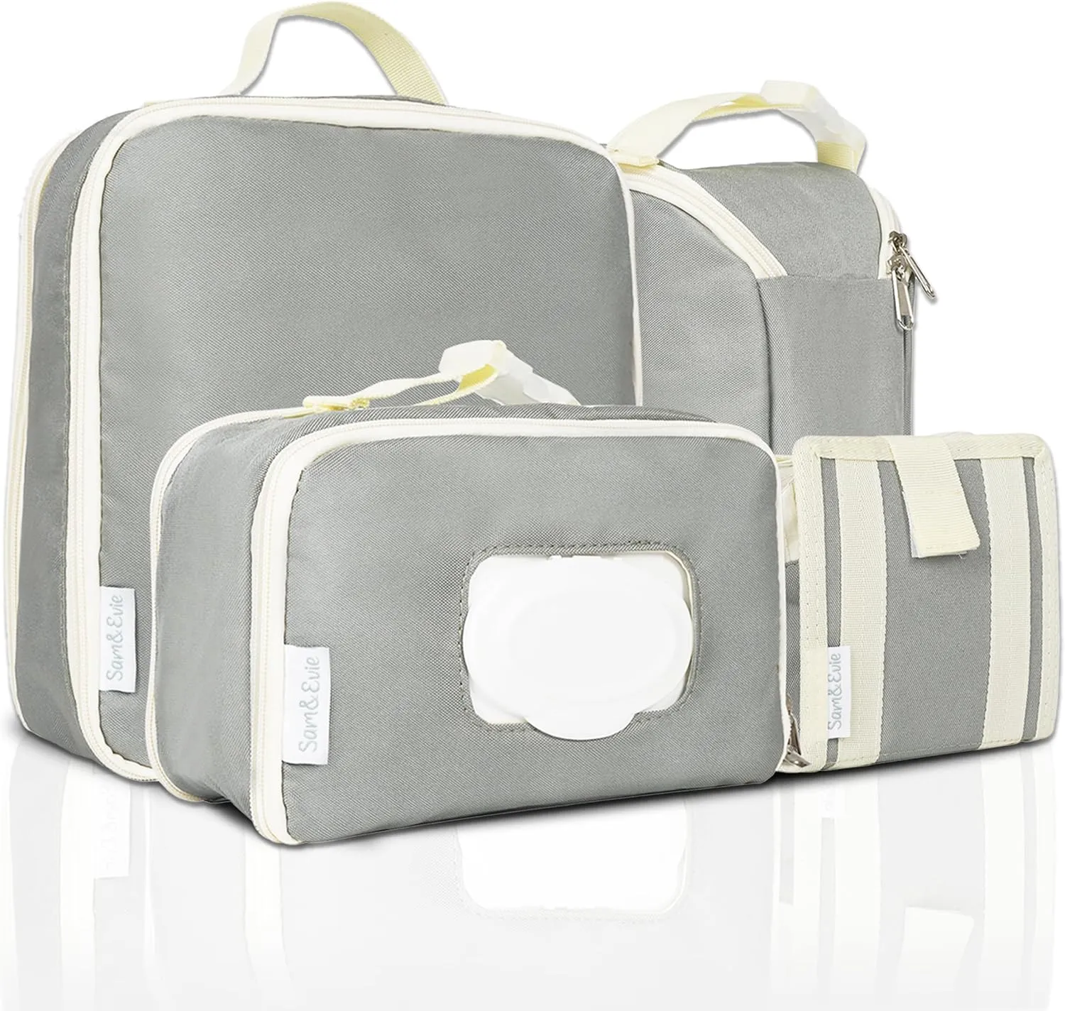 Diaper Bag Organizer - Diaper Bag Organizing Pouches | Baby Diapers Bag Organizer Pouches for Storage & Travel | Packing Cubes for Diaper Bags | Diaper Bag Organizers for Baby Essentials