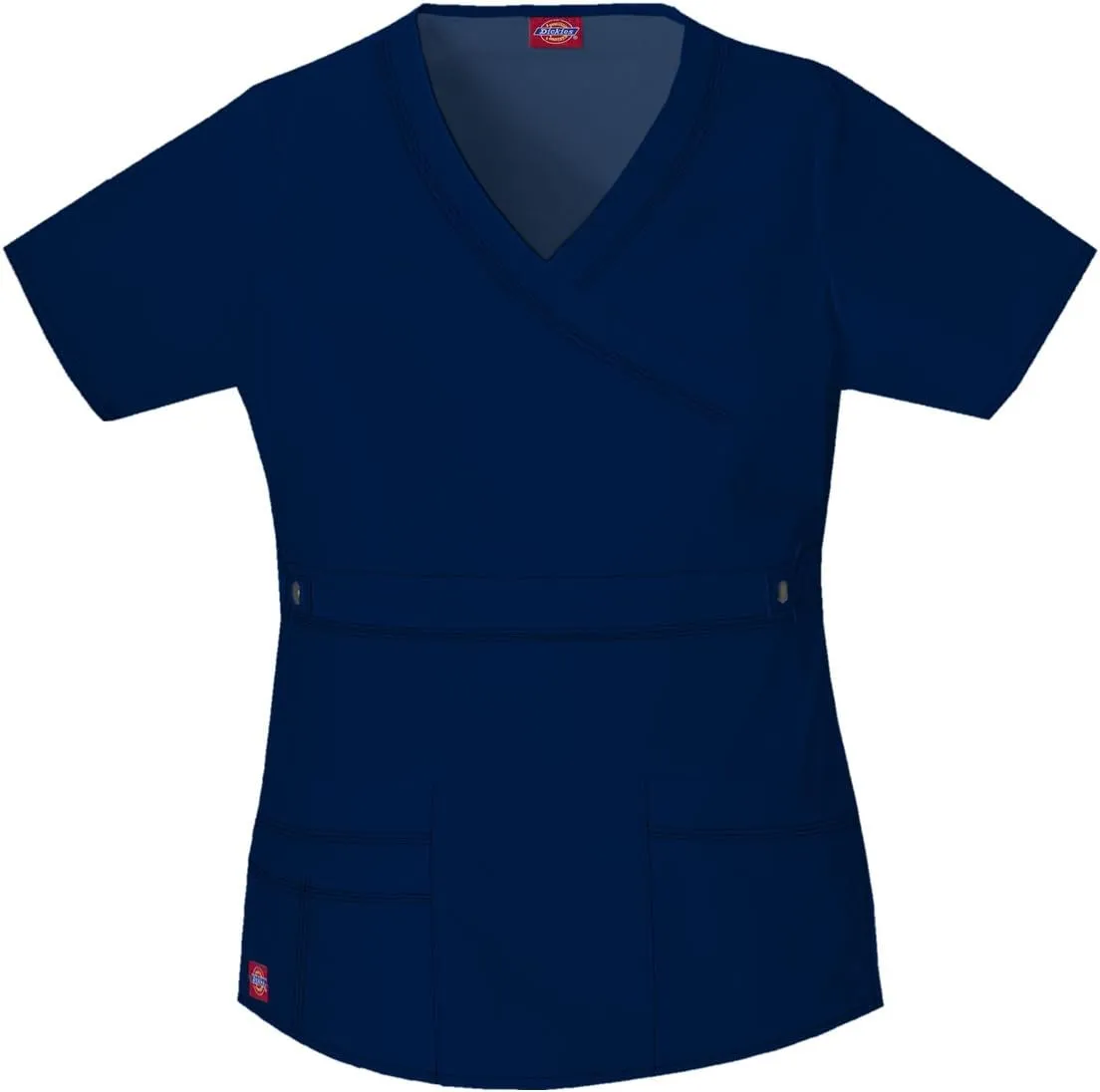 Dickies Gen Flex Women Scrubs Top Mock Wrap 817355.