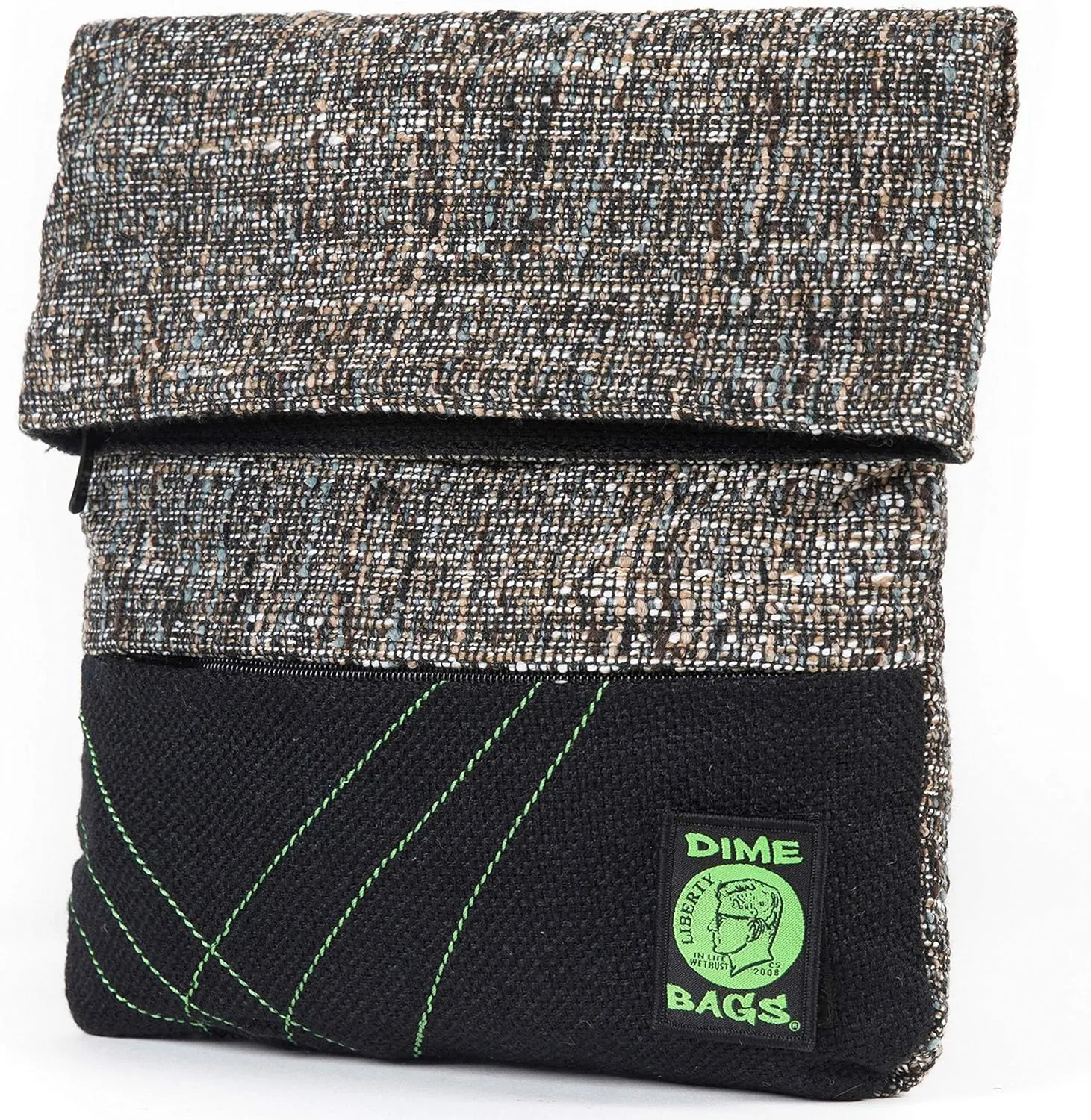 DIME BAGS Large Multi-Purpose Bag | Cross Body Hemp Purse with Adjustable Strap & Included