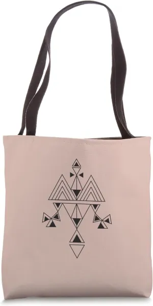 Earth Brown Boho-Chic Boho Ethnic Indian Symbol Pastel Tote Bag