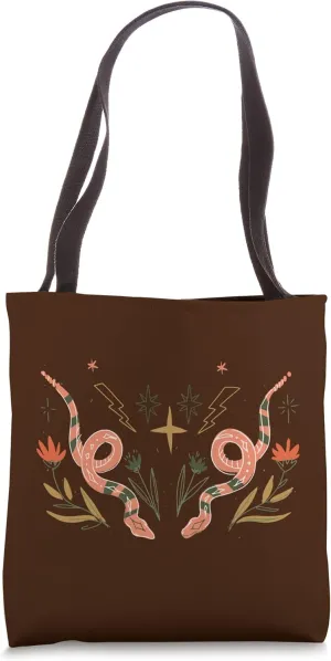 Earth Brown Boho-Chic Design Tote Bag