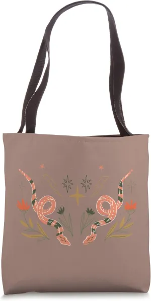Earth Brown Boho-Chic Design Tote Bag
