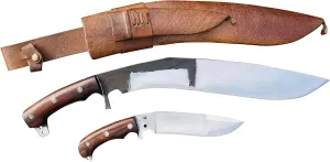 EGKH-18 Inches Multi purpose Farmer Heavy Duty khukuri-Hand Forged Bush craft kukri-Carbon steel-Ready to use-Full tang Camping-Hunting-Survival