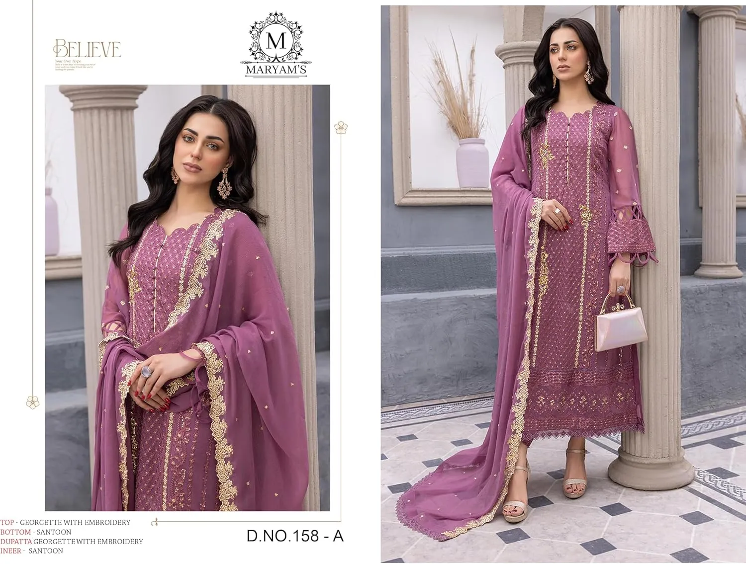 Eid festival Indian Salwar Kameez Pakistani suit ready to wear embroidered plus size for women (k158)